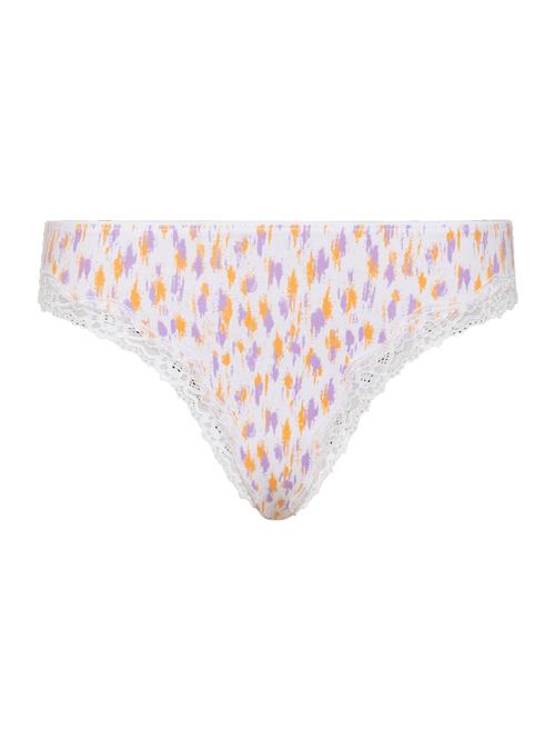 LSCN by LASCANA String  lyselilla / orange / hvid