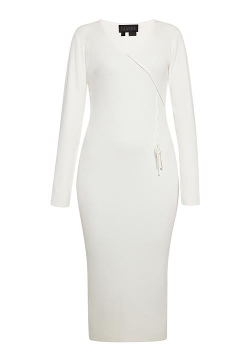 NAEMI Strikkjole  uldhvid