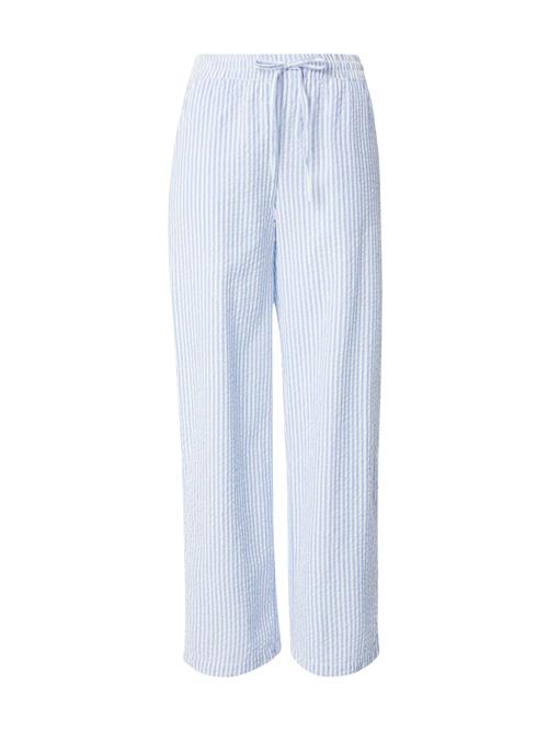 PIECES Bukser 'PCSally'  lyseblå / hvid