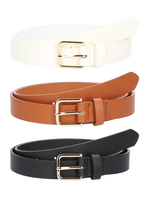 studioselect Bælte  cognac / sort / uldhvid