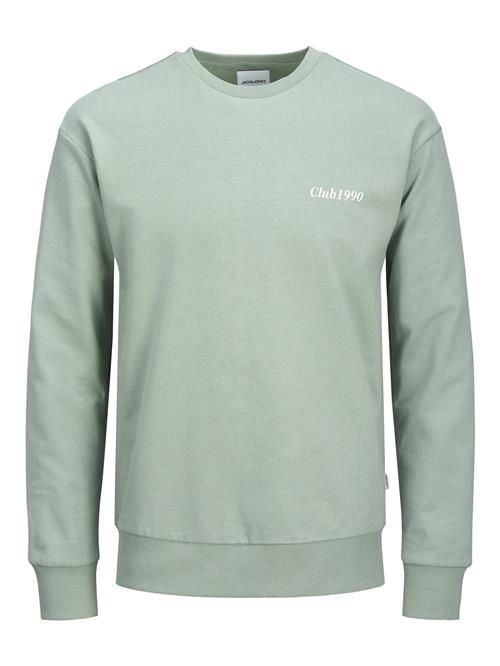 JACK & JONES Sweatshirt 'JJEBradley'  lime / pastelgrøn / hvid