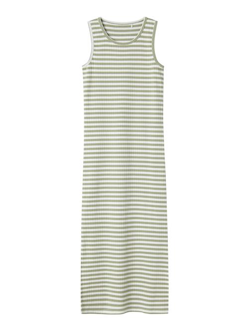 NAME IT Kjole 'NKFSuraja'  khaki / hvid