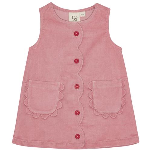 Flöss Mia Kjole Velvet Rose  Velvet Rose-74 cm  Lyserød  74 cm  kvinde