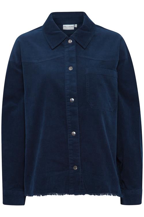 PULZ Jeans Overgangsjakke  mørkeblå