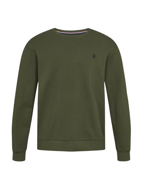 U.S. POLO ASSN. Sweatshirt 'Adler'  mørkegrøn / sort