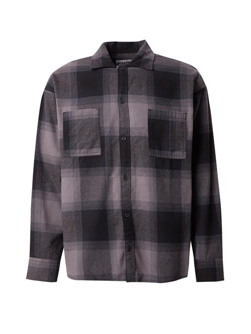 JACK & JONES Skjorte 'JCOREFLEX DARREN'  grå / sort