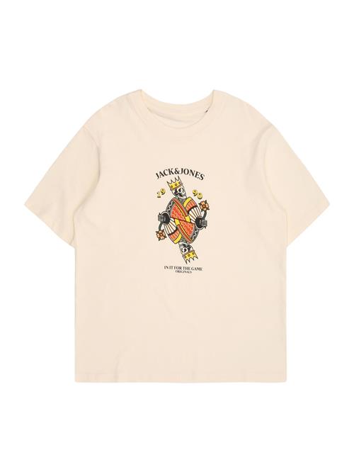 Jack & Jones Junior Shirts 'JORAnatomy Skull'  creme / gul / orange / sort