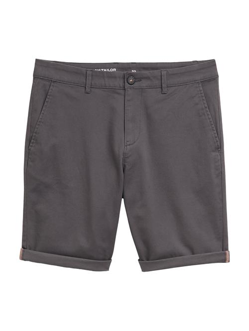 TOM TAILOR Lærredsbukser  mørkegrå