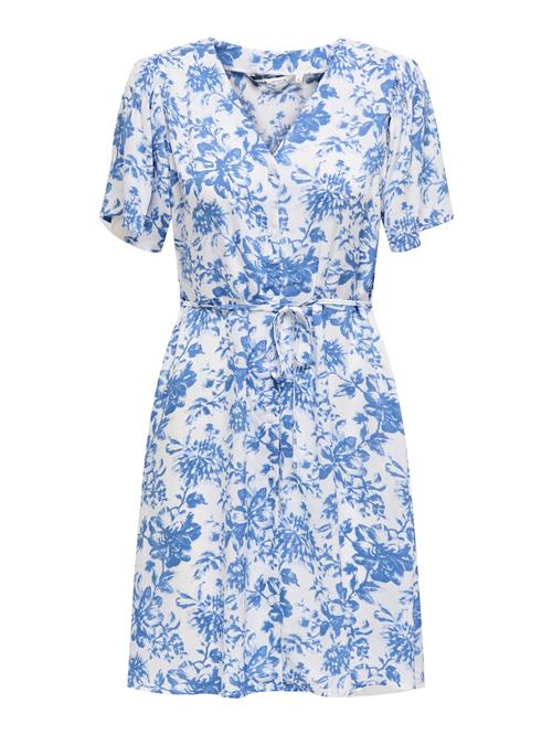 ONLY Blusekjole 'ONLEvida'  lyseblå / hvid