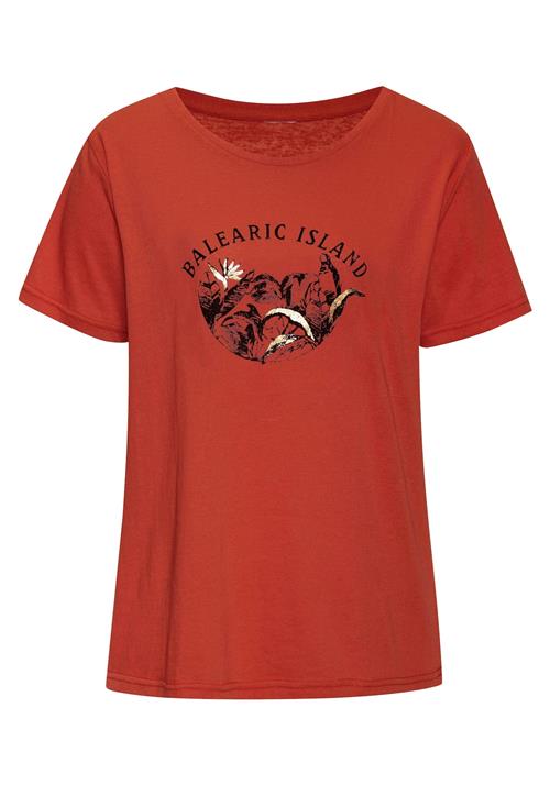 VIVANCE Shirts  beige / orangerød / sort