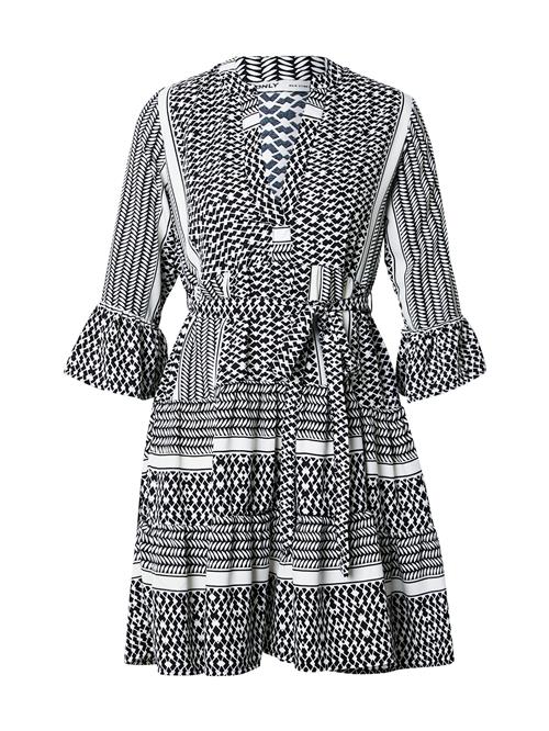 ONLY Blusekjole 'ONLATHENA'  sort / hvid