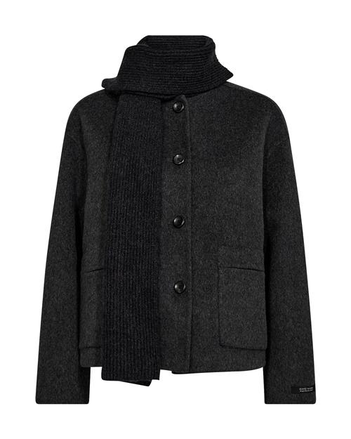 MOS MOSH Overgangsjakke 'Maria Loisa'  sort-meleret