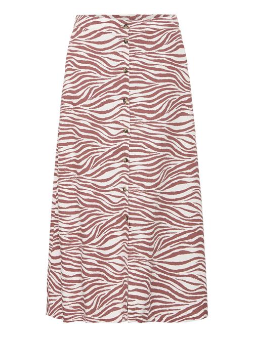 b.young Nederdel 'Falakka'  rustbrun / hvid