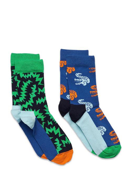 Happy Socks | 2-Pack Kids Crocodile Socks | 13-21