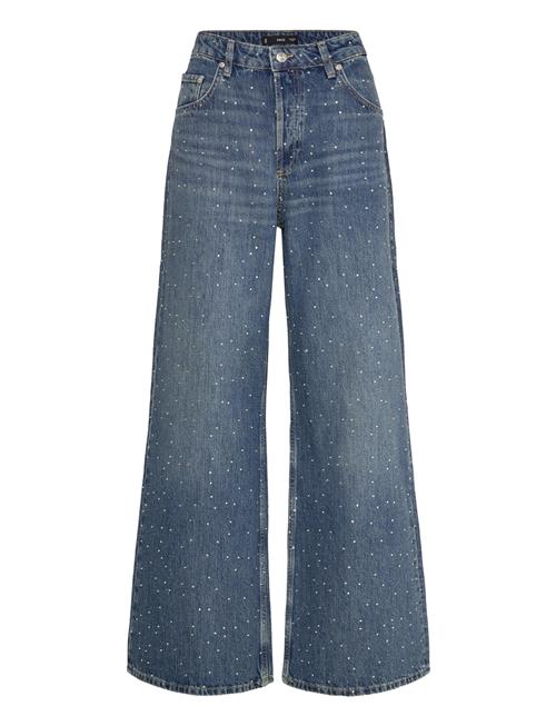 Mango | Wide Leg Jeans With Rhinestones | 40