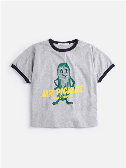 Bobo Choses Mr Pickles T-shirt Heather Grey  Heather Grey 4-5 Y  Grå  4-5 år  mand