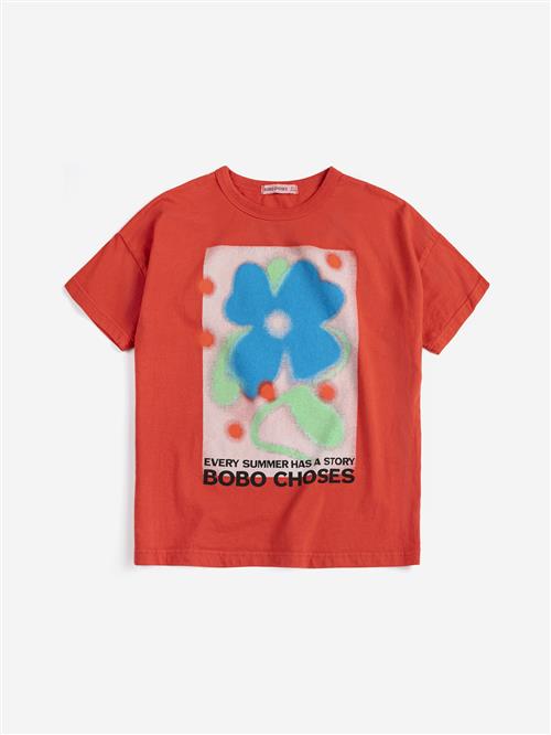 Bobo Choses Summer Story T-shirt Red  Red 6-7 Y  Rød  6-7 år  kvinde