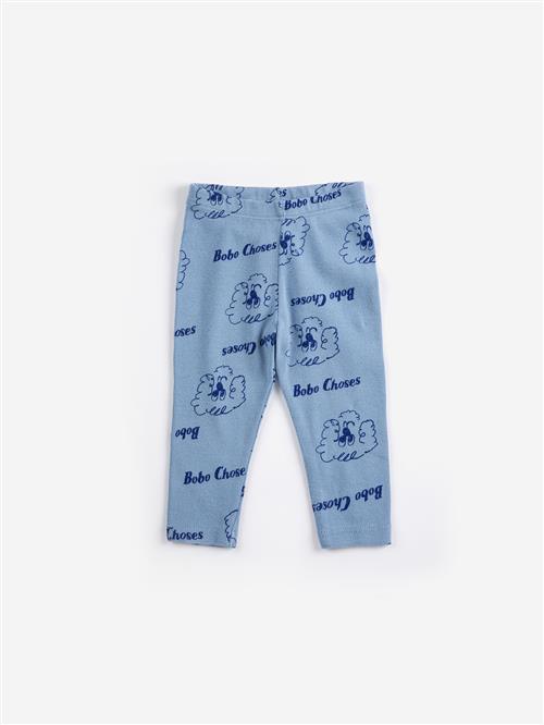 Bobo Choses Pickles The Dog All Over Leggings Prussian Blue  Prussian Blue 9 months  Blå  9 måneder  unisex