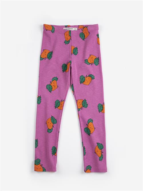 Bobo Choses Tangerine All Over Leggings Purple  Purple 6-7 Y  Lilla  6-7 år  mand