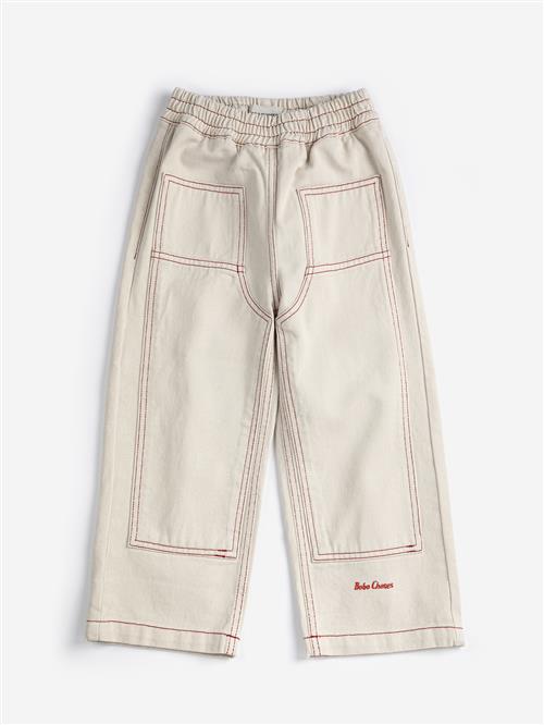 Bobo Choses Bobo Choses Twill-bukser Offwhite  Offwhite 8-9 Y  Hvid  8-9 år  mand