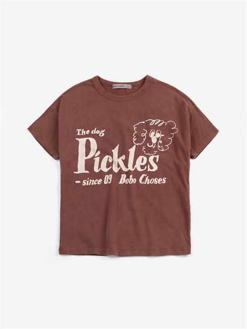 Bobo Choses Pickles The Dog T-shirt Brown  Brown 4-5 Y  Brun  4-5 år  mand