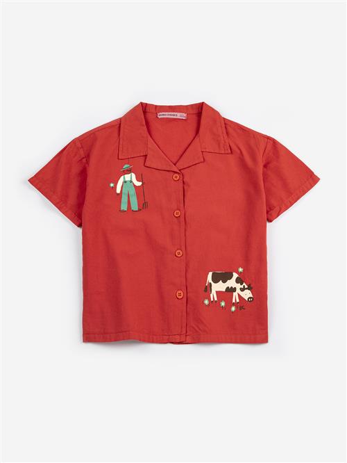 Bobo Choses Farm Adventure Skjorte Red  Red 2-3 Y  Rød  2-3 år  mand