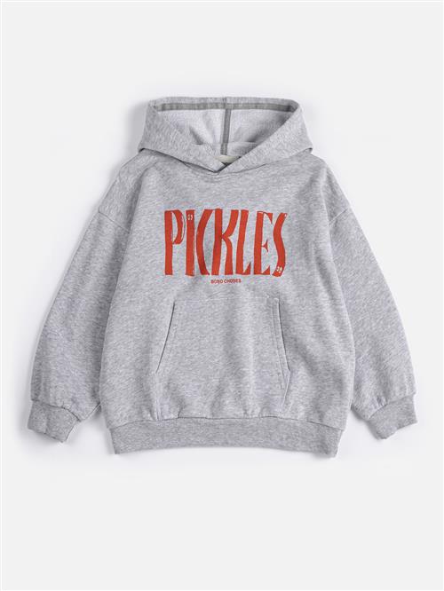 Bobo Choses Spicy Pickles Hættetrøje Heather Grey  Heather Grey 6-7 Y  Grå  6-7 år  mand