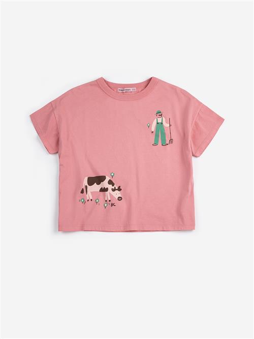 Bobo Choses Farm Adventure T-shirt Pink  Pink 4-5 Y  Lyserød  4-5 år  kvinde