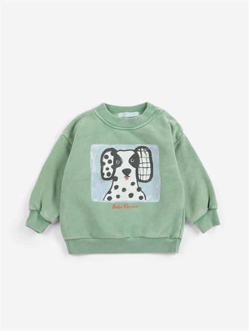 Bobo Choses Van Dog Sweatshirt Green  Green 12 months  Grøn  12 måneder  unisex