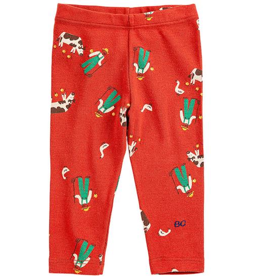 Bobo Choses Leggings - Farm Adventure - Rød