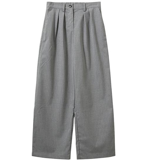 Sofie Schnoor Bukser - MalinaSY - Gråmeleret m. Striber