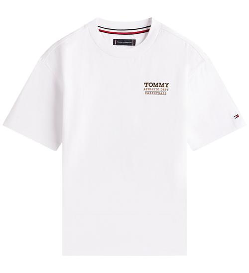 Tommy Hilfiger T-shirt - Basketball Graphic - Hvid m. Print