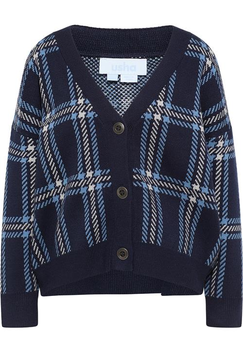 usha BLUE LABEL Cardigan  blå / mørkeblå / hvid