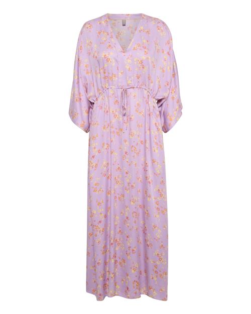 CULTURE Kjole 'Billie'  lysegul / lavendel / orange