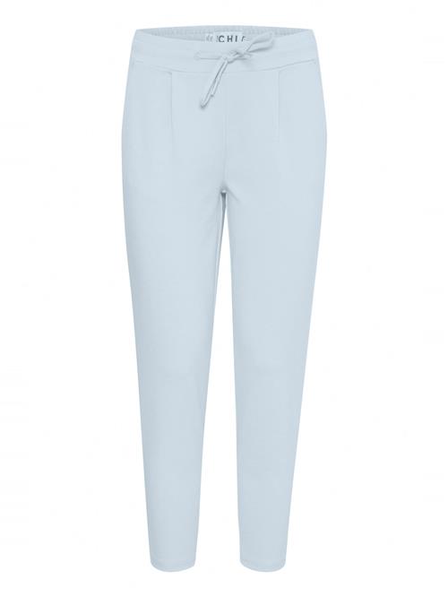ICHI Bukser med lægfolder 'Kate'  lyseblå