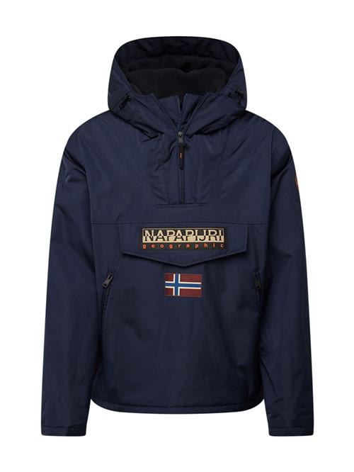 NAPAPIJRI Overgangsjakke 'Rainforest Next'  champagne / marin / mørkerød / hvid