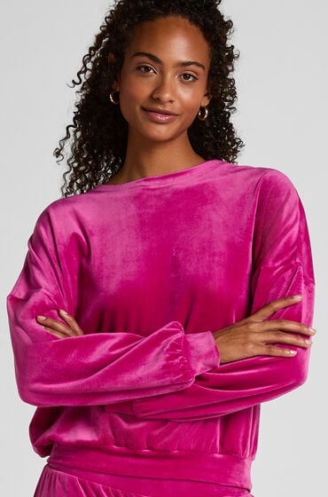 Hunkemöller Velourtop Lyserød
