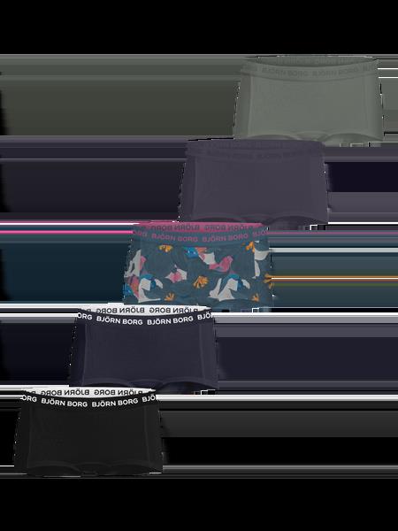 Björn Borg Cotton Stretch Boxer Shorts 5-pack Sort, 134-140