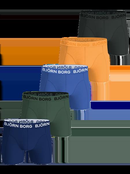 Björn Borg Cotton Stretch Boxers 5-pack Blå, 146-152
