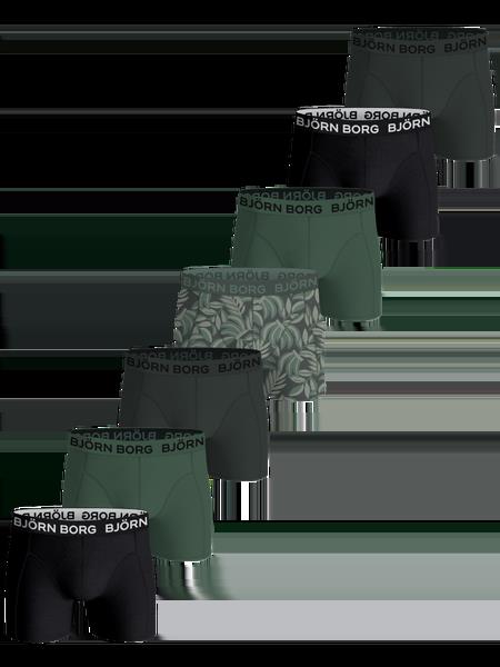 Björn Borg Cotton Stretch Boxers 7-pack Sort, 122-128