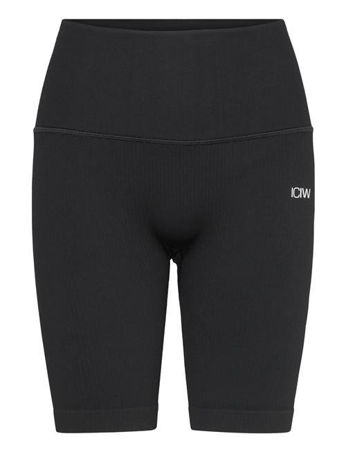 ICANIWILL | Ribbed Define Seamless Pocket Biker Shorts | L