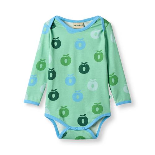 Småfolk Ulm Langærmet Krop Spring Meadow  Spring Meadow 62 cm  Grøn  62 cm  kvinde