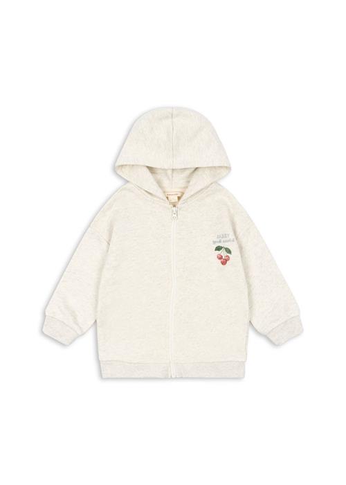 Konges Sløjd Loupy Sweatshirt Med Lynlås Off White Melange  Off White Melange 3 Y    3 år  kvinde