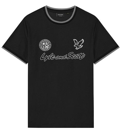 Lyle & Scott T-shirt - Jet Black m. Print