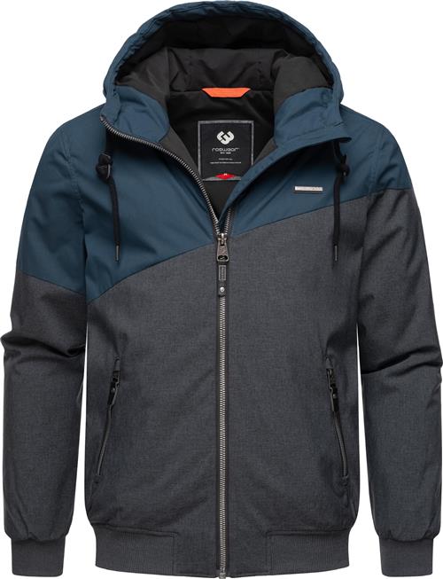 Ragwear Vinterjakke 'Wings'  mørkegrå / petroleum