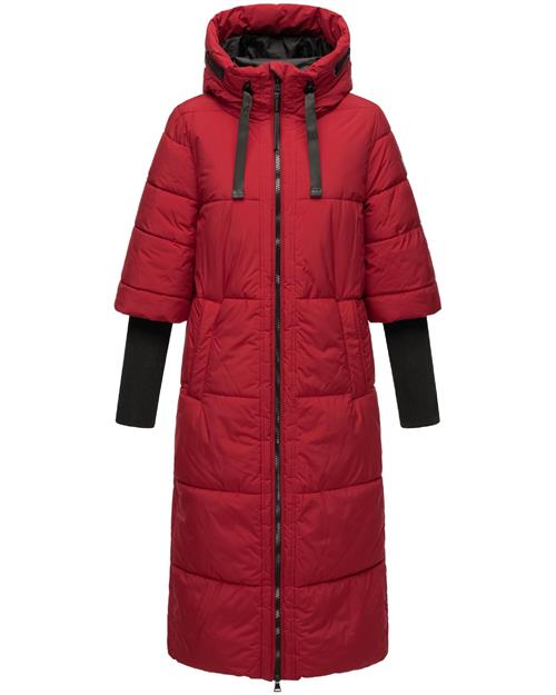 NAVAHOO Vinterfrakke 'Ciao Miau XIV'  rød