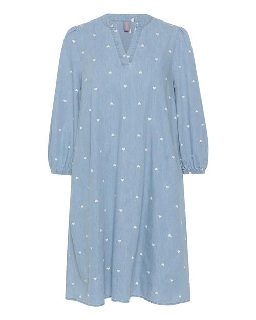 CULTURE Kjole 'Michelle'  himmelblå / hvid