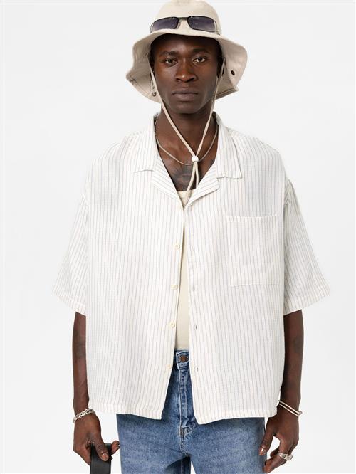 VAMOS CLO Skjorte  ecru / blå