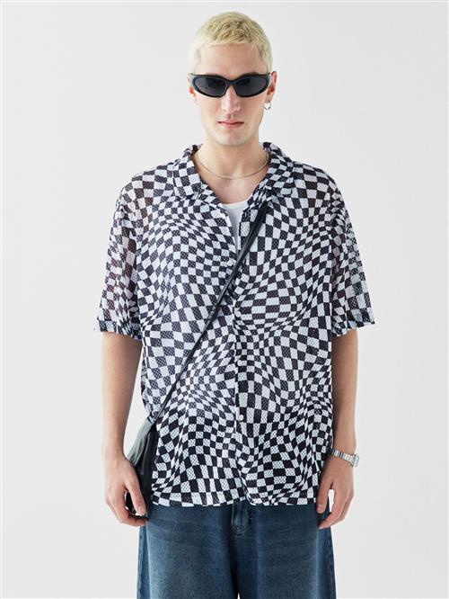 VAMOS CLO Skjorte  sort / hvid