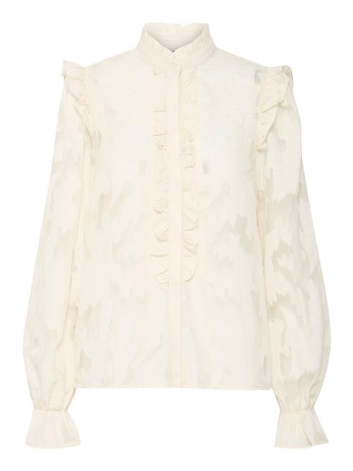 b.young Bluse 'Flor'  lysebeige